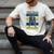 DC Comics Graduation Batman The Grad Power Stance Men's Comfort Colors T-Shirt Ivory