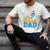 Disney Donald Duck Number One Dad Sunglasses Father's Day Men's Comfort Colors T-Shirt Ivory