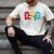 Disney Mickey And Friends Mickey Minnie Dad Collegiate Logo Men's Comfort Colors T-Shirt Ivory