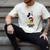 Disney Mickey Mouse Peace Out Totally Retro Graduation Men's Comfort Colors T-Shirt Ivory