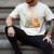 Easily Distracted By Cats And Books Book & Cat Lover Men's Comfort Colors T-Shirt Ivory
