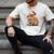Ew People Capybara Christmas Lights Introvert Humor Men's Comfort Colors T-Shirt Ivory