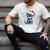 Ew People Christmas Cat Santa Hat Dad Introvert Men's Comfort Colors T-Shirt Ivory