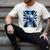 Frutiger Aero Aesthetic Tech Checkered Room Orb Sky Men's Comfort Colors T-Shirt Ivory
