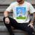 Frutiger Aero Aesthetic Tech Cherry Blossom Fishes Bubbles Men's Comfort Colors T-Shirt Ivory