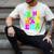 In My Glowing Dad Era Groovy Colorful Bright Men's Comfort Colors T-Shirt Ivory