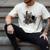 Grey Cat Torn Cloth Cat Dad Cat Mom Cat Lover Men's Comfort Colors T-Shirt Ivory