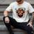 Highland Cow 4th July USA Flag Dad Father America Men Boys Men's Comfort Colors T-Shirt Ivory
