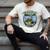 Hooked On Fishing Introvert Sayings Antisocial Quotes Raglan Baseball Tee Men's Comfort Colors T-Shirt Ivory