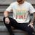 It's Fine I'm Fine Everything Is Fine Meme Introvert Sarcasm Men's Comfort Colors T-Shirt Ivory