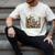 Leave Me Alone Skeleton Reading Book Floral Moon Librarian Men's Comfort Colors T-Shirt Ivory