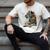 Leopard Book Flower Men's Comfort Colors T-Shirt Ivory