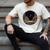 Moon Book Bookshelf Library Coffee Cup Star Stars Pattern Men's Comfort Colors T-Shirt Ivory