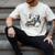 Old English Sheepdog Books Reading Dog Breed Graphic Men's Comfort Colors T-Shirt Ivory