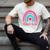 Pathologists' Assistant Graduation 2023 Boho Rainbow Men's Comfort Colors T-Shirt Ivory