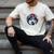 Proud Husky Dad American Flag Patriotic Husky Dad Men's Comfort Colors T-Shirt Ivory
