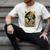 The Reader Tarot Card Book Lover Skeleton Reading Book Men's Comfort Colors T-Shirt Ivory
