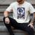 The Reader Tarot Card Reading Skeleton Skull Book Lover Men's Comfort Colors T-Shirt Ivory