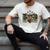 Retro Camo Dad Hunting Camouflage Deer Matching Men's Comfort Colors T-Shirt Ivory