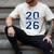 Senior 2026 Graduation Varsity Navy Blue On The Back Men's Comfort Colors T-Shirt Ivory