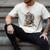 Skeleton Reading Book Halloween Bookworm Bibliophile Reader Men's Comfort Colors T-Shirt Ivory