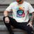 Space Cat Mom Cat Dad Men Women Kids Astronaut Space Men's Comfort Colors T-Shirt Ivory