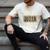 Straight Outta Cosmetology School Leopard Graduation Men's Comfort Colors T-Shirt Ivory