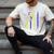 T21 Dad American Flag Down Syndrome Awareness Men's Comfort Colors T-Shirt Ivory