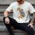 Teacher Shirt Giraffe Holding Books Bookworm Librarian Men's Comfort Colors T-Shirt Ivory