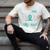 Teal In Memory Of My Aunt Ovary Ovarian Cancer Teal Ribbon Men's Comfort Colors T-Shirt Ivory