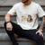 Tiny Dinosaur Read Books & Pet My Bearded Dragon Lover Premium Tri-Blend Men's Comfort Colors T-Shirt Ivory