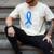 I Wear Blue For My Dad Shirt ALS Awareness Tshirt Men's Comfort Colors T-Shirt Ivory