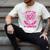I Wear Pink In Memory Of My Godmother Breast Cancer Support Men's Comfort Colors T-Shirt Ivory
