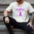 I Wear Purple In Memory Of My Dad Pancreatic Cancer Men's Comfort Colors T-Shirt Ivory
