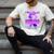 I Wear Purple In Memory Of My Husband Pancreatic Cancer Premium Tri-Blend Men's Comfort Colors T-Shirt Ivory I Wear Purple In Memory Of My Husband Pancreatic Cancer Premium Tri-Blend Men's Comfort Colors T-Shirt Ivory