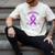 I Wear Purple In Memory Of My Mom Alzheimers Awarenesss Men's Comfort Colors T-Shirt Ivory