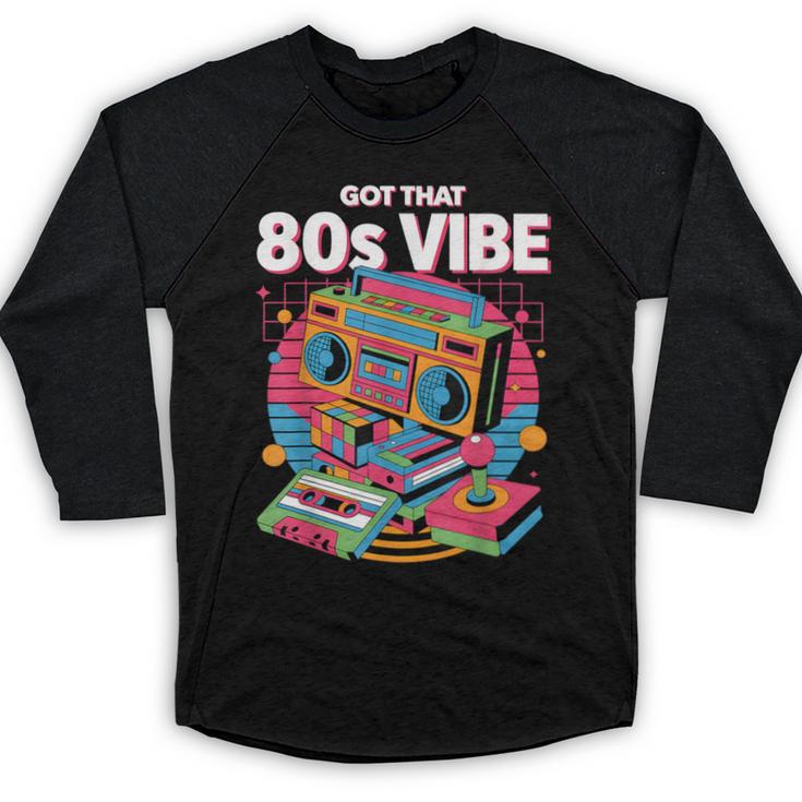 1980s 80s Reunion Nostalgia Memories Music School Grew Up Baseball Raglan Shirt