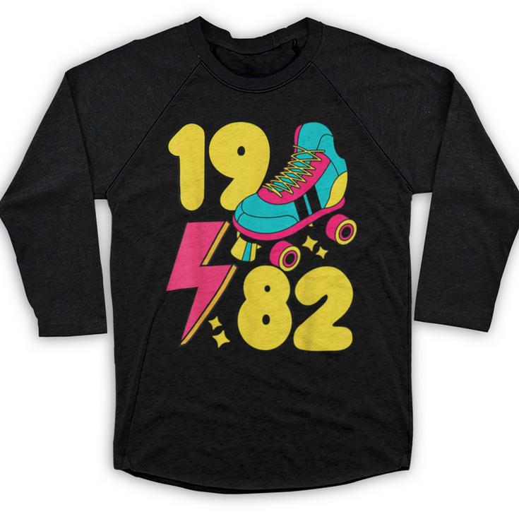 1982 Retro Raised In The 80s Old School Nostalgia Vibes Baseball Raglan Shirt