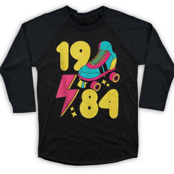 1984 Retro Raised In The 80s Old School Nostalgia Vibes Baseball Raglan Shirt