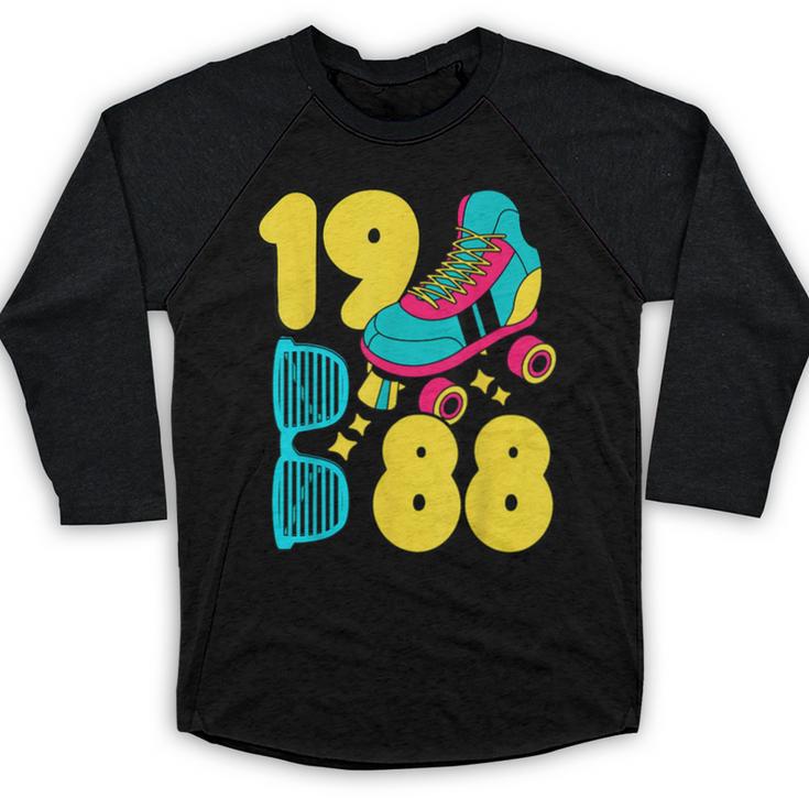 1988 Retro Raised In The 80s Old School Nostalgia Vibes Baseball Raglan Shirt