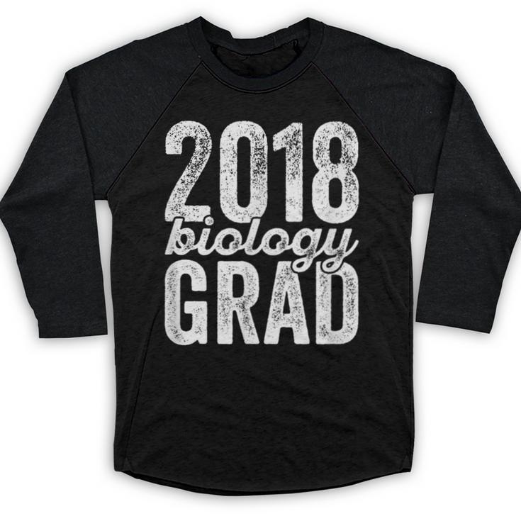 2018 Biology Graduation Biologist Graduate Degree Baseball Raglan Shirt