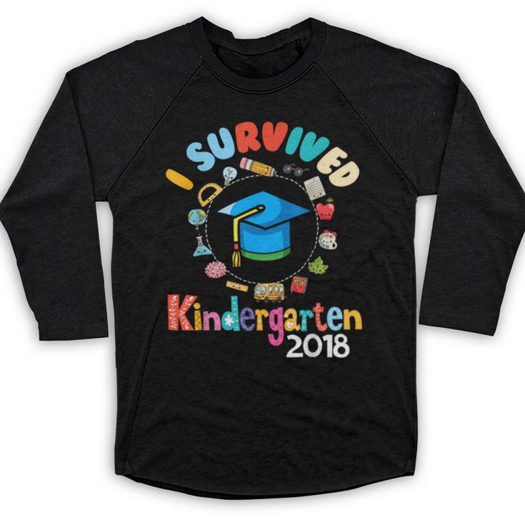 2018 Kindergarten Graduation Graduate Boys Girls Shirt Baseball Raglan Shirt