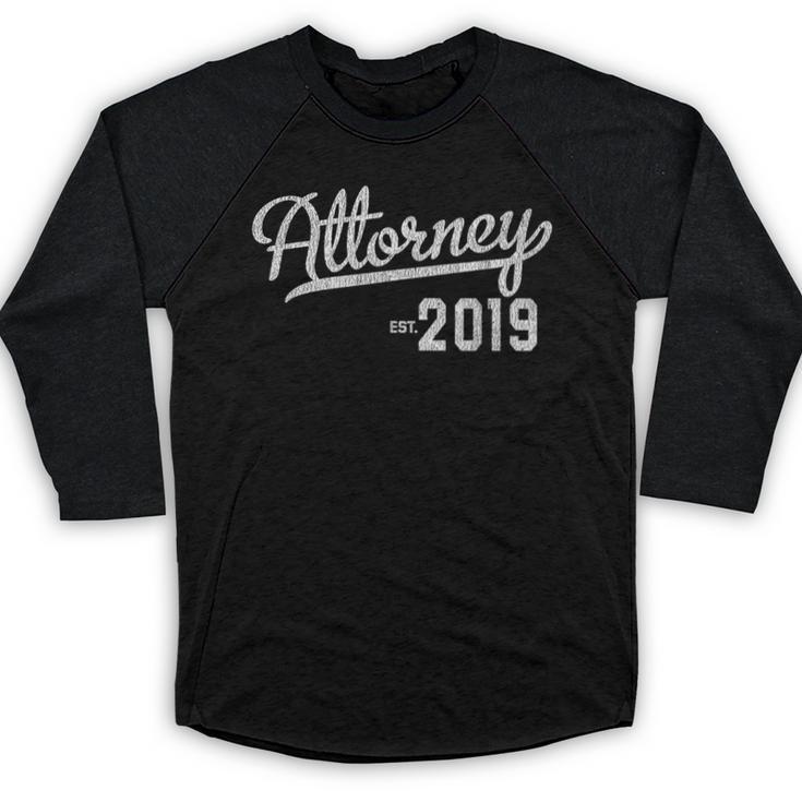 2019 Graduate Attorney Law School Graduation Baseball Raglan Shirt