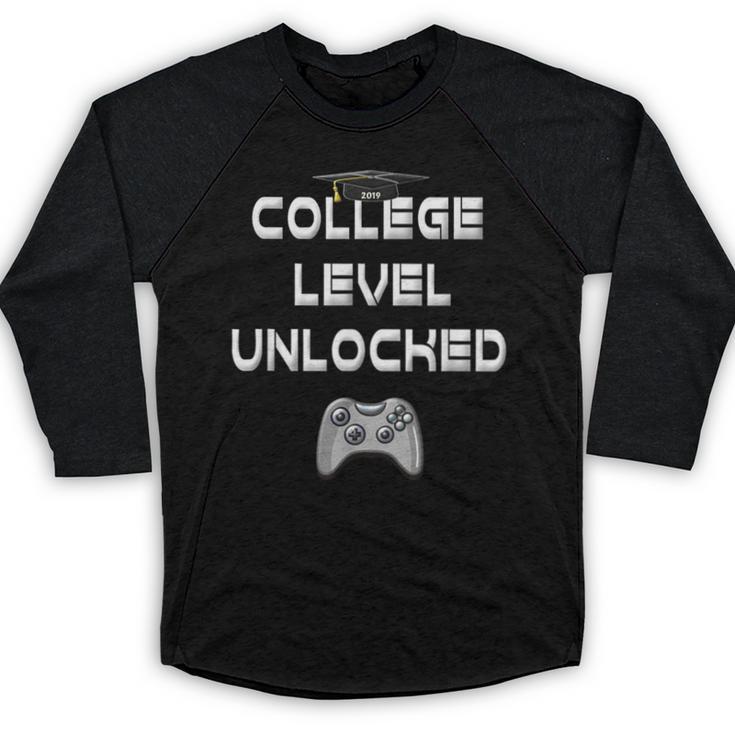 2019 High School Graduation College Level Unlocked Tee Baseball Raglan Shirt
