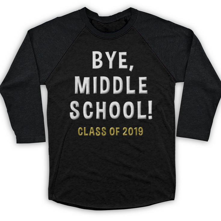 2019 Middle School Graduation Junior High Student Shirt Baseball Raglan Shirt