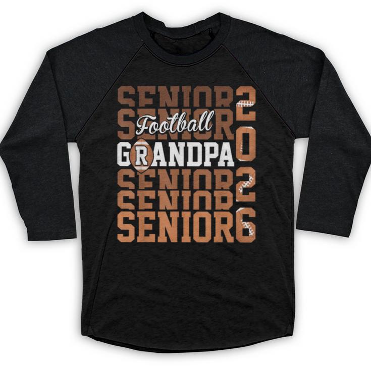 2026 Football Senior Grandpa Graduation Matching Family Baseball Raglan Shirt