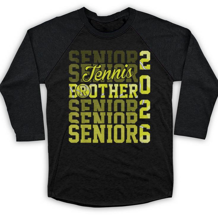 2026 Tennis Senior Brother Graduation Matching Family Baseball Raglan Shirt