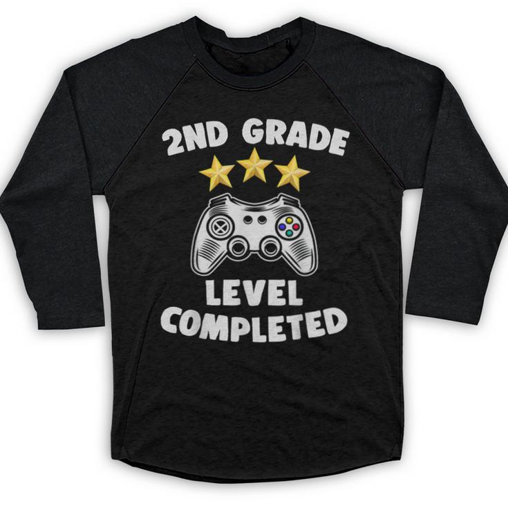 2nd Grade Graduation  Video Gamer Tee Baseball Raglan Shirt