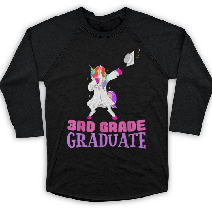 3rd Grade Graduation Unicorn End Of Year Third Baseball Raglan Shirt