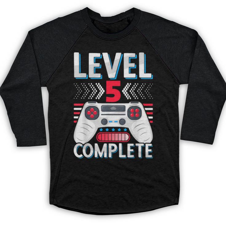 5th Grade Graduation Elementary School Graduate Level 5 Baseball Raglan Shirt